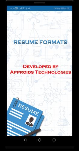 Resume Formats Download