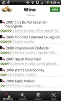 Wine - List, Ratings & Cellar