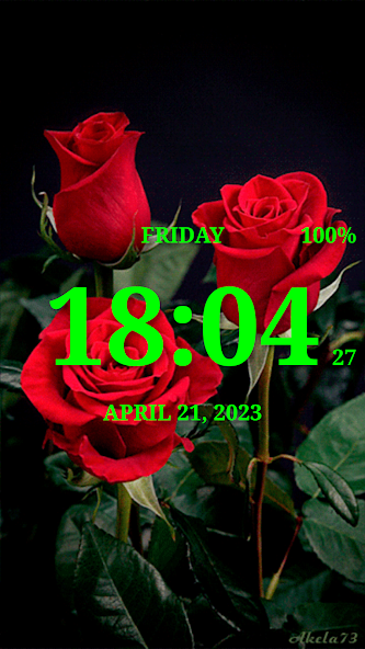 Digital Clock Live Wallpaper-7