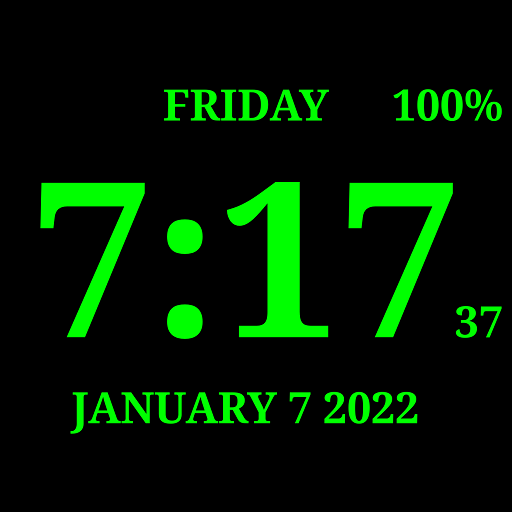 Digital Clock Live Wallpaper-7