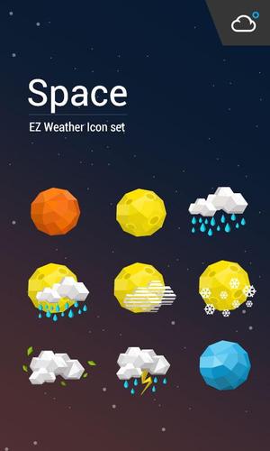 Star style weather iconset