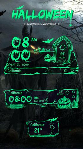 Halloween Theme GO Weather EX