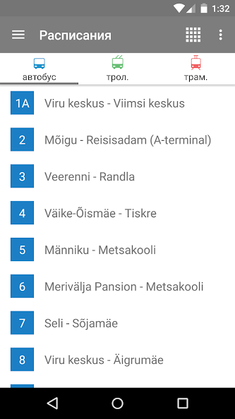 Tallinn Transport - timetables