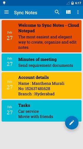 Sync Notes - Cloud Notepad