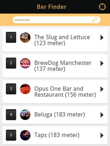 Bar/Pub Finder