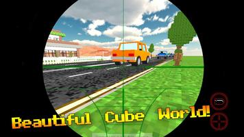 Cube Sniper: Traffic Shooter