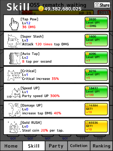 Tap cat RPG