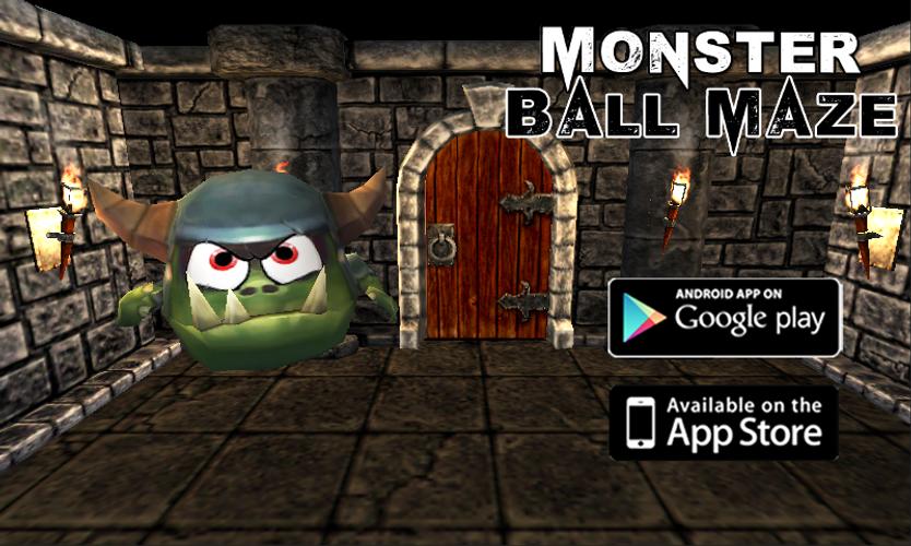 Monster Balance Ball Maze 3D