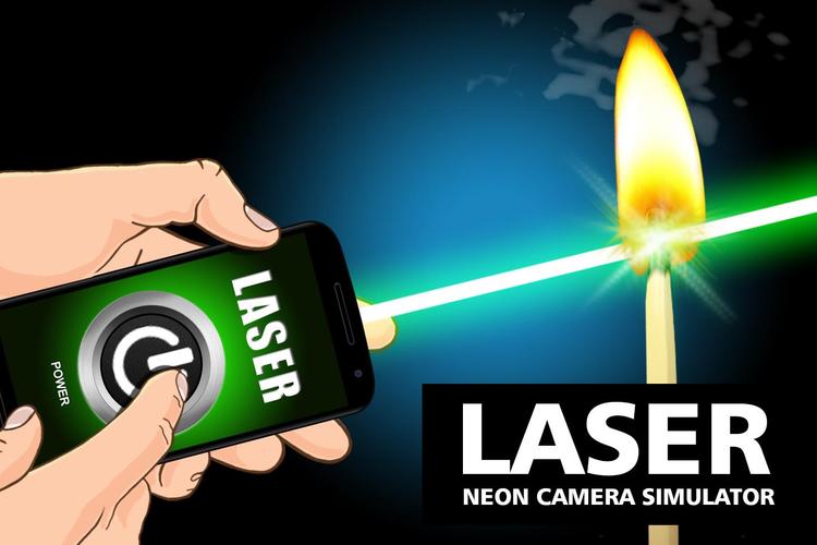 Laser neon camera simulator