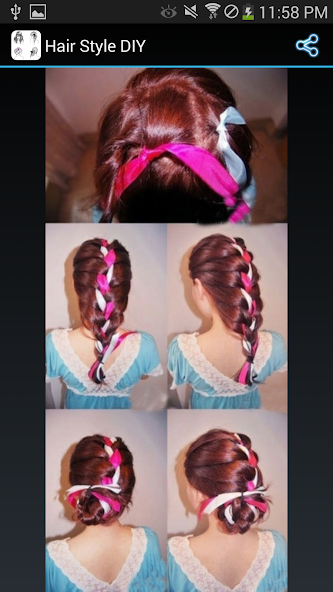 Hairstyle reference step