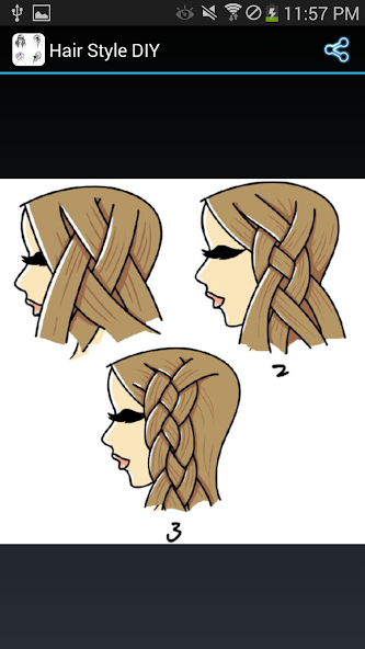 Hairstyle reference step