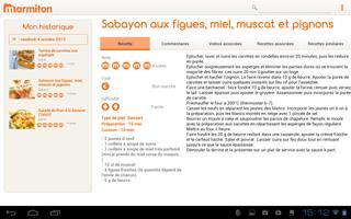 Marmiton Tablette : recettes