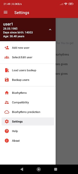 Personal Biorhythms Calculator