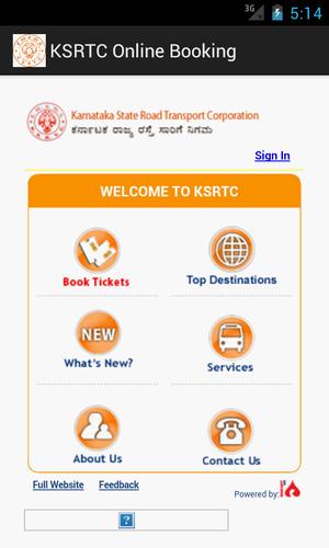 KSRTC Online Booking