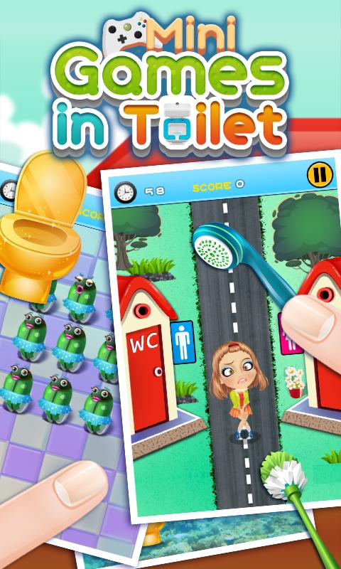 Toilet game for toilet time