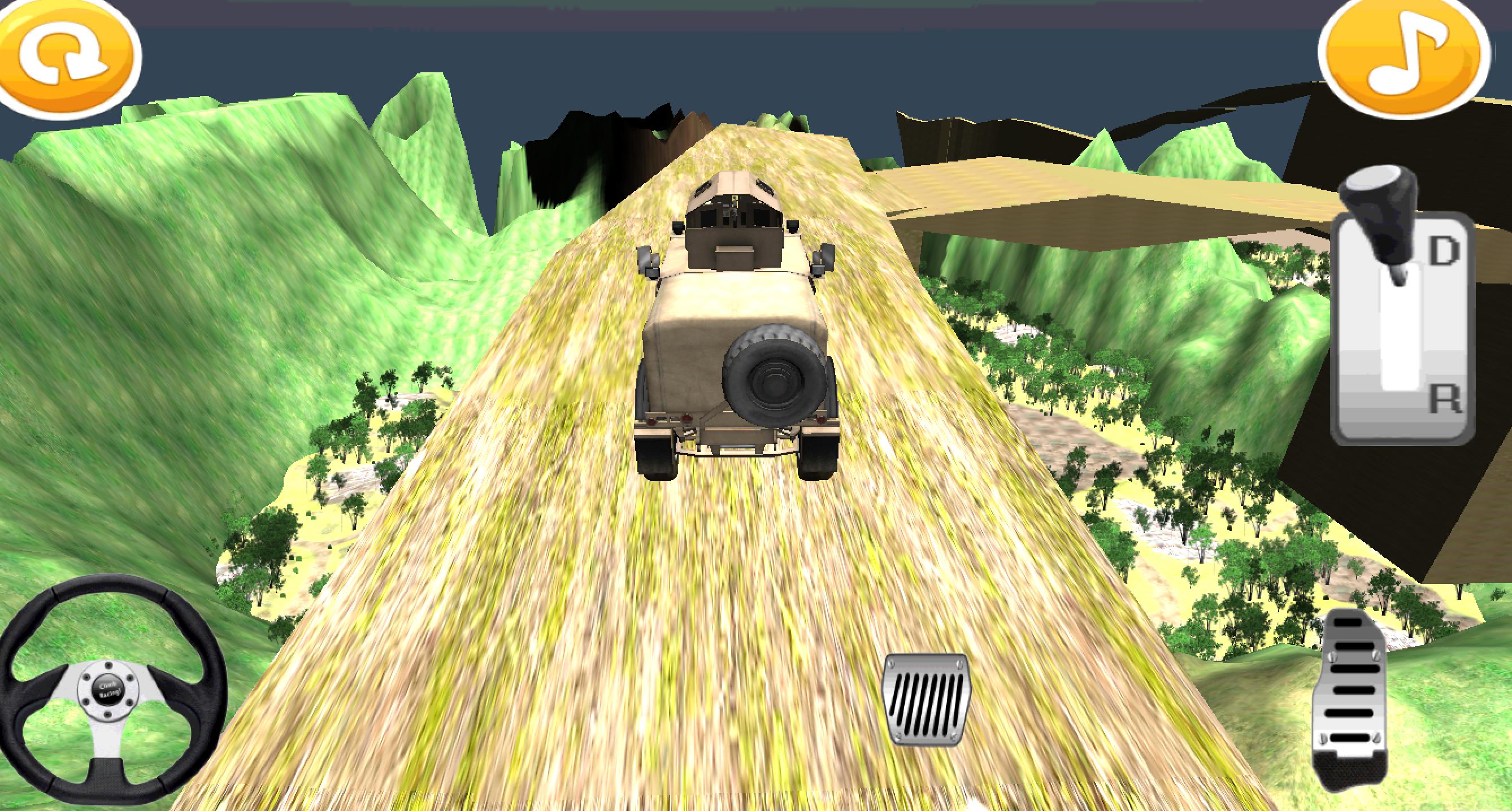 Military 4x4 Hill Climb Racing