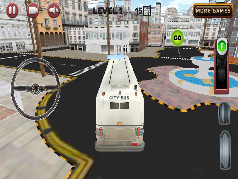 City bus parking 3D