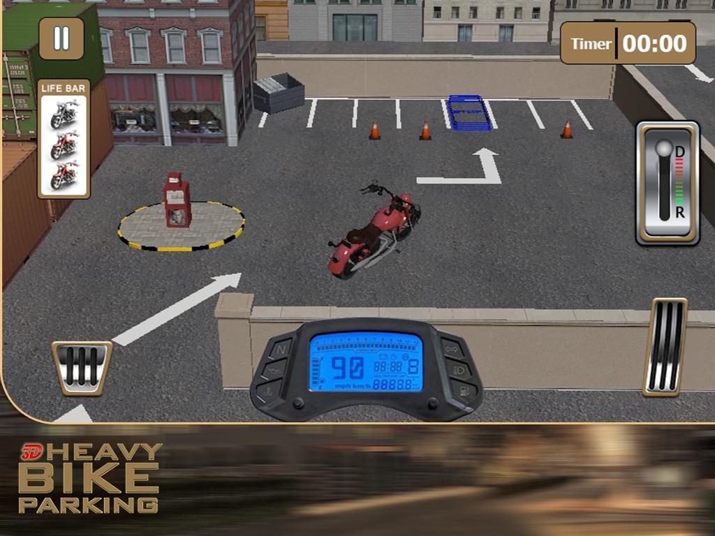 3D Super Bike Parking Game