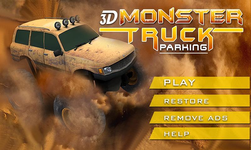 3D Monster Truck Parking