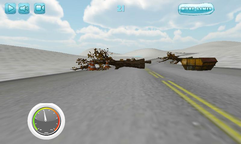 Frozen Highway Moto Rider