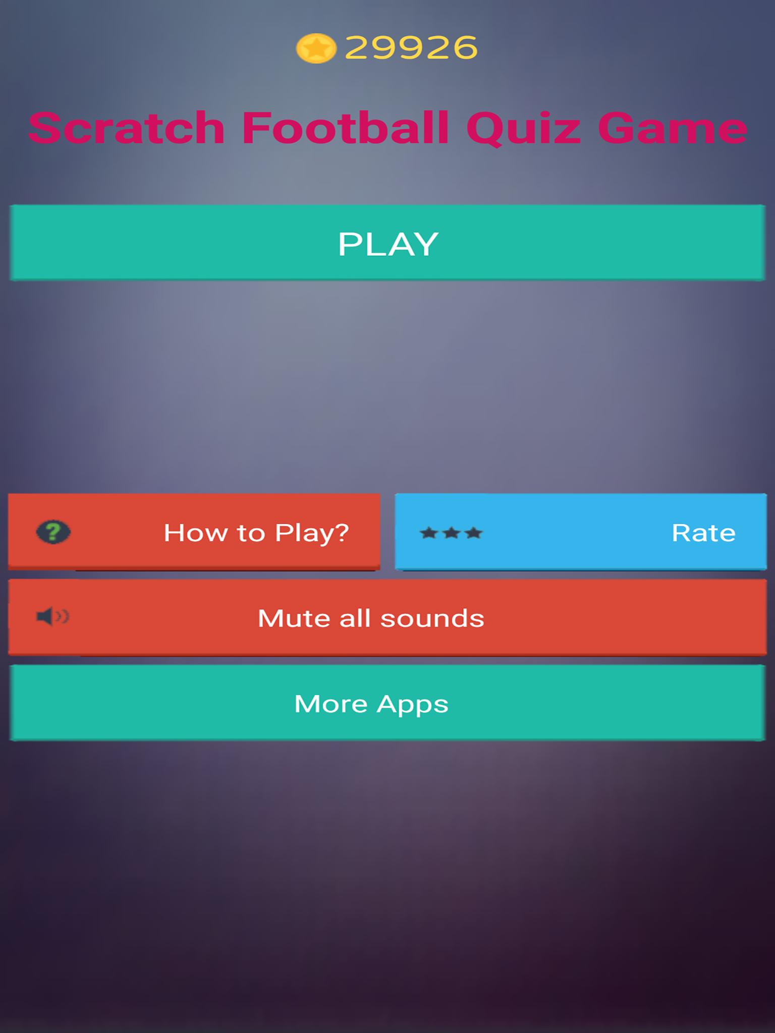 Scratch Football Quiz Game