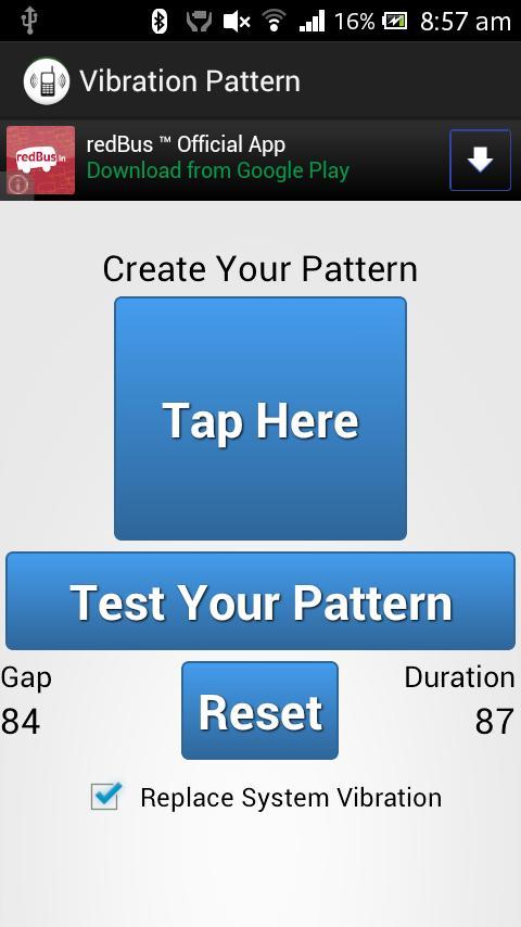 Vibration Pattern