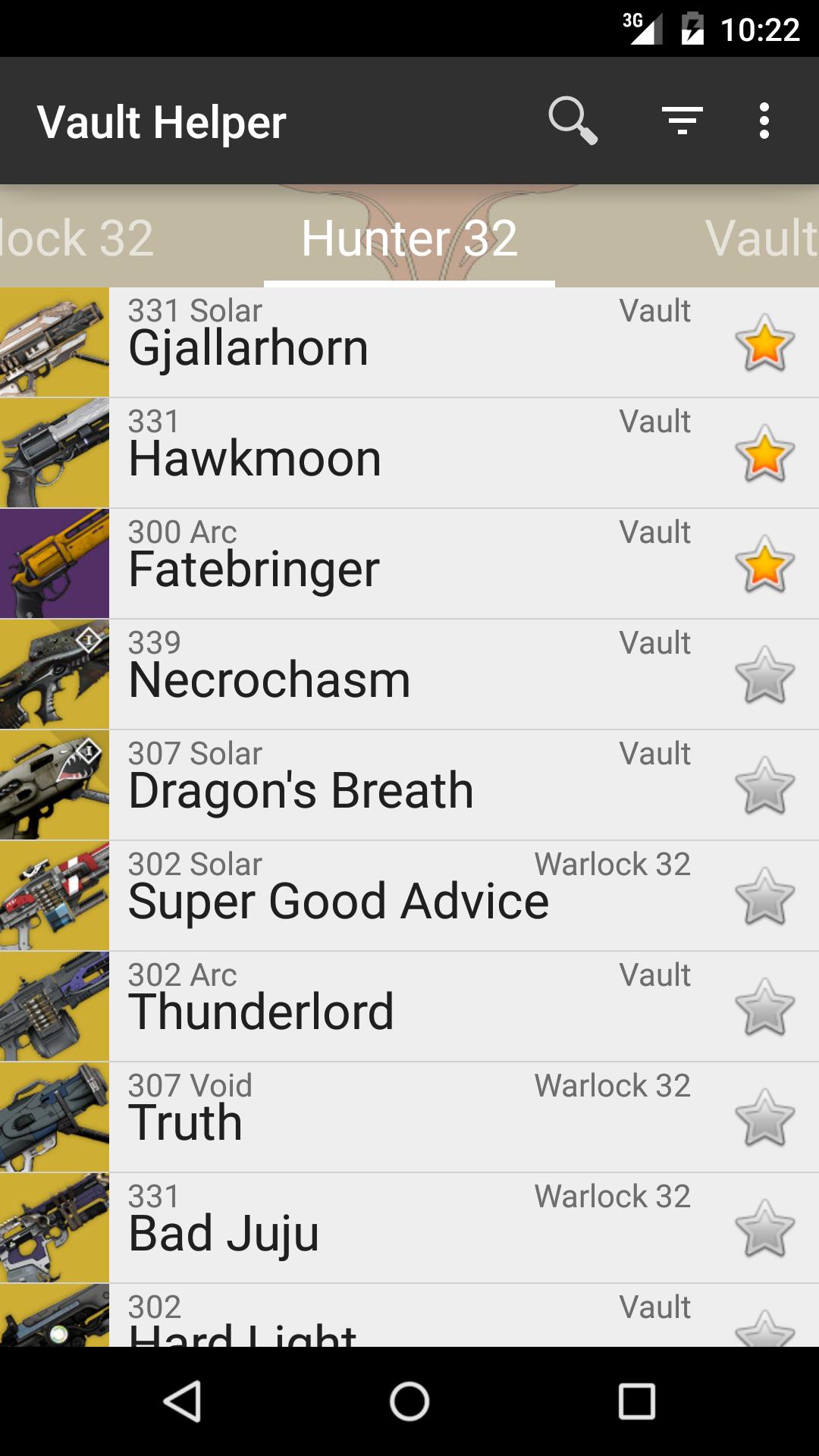 Vault Helper for Destiny