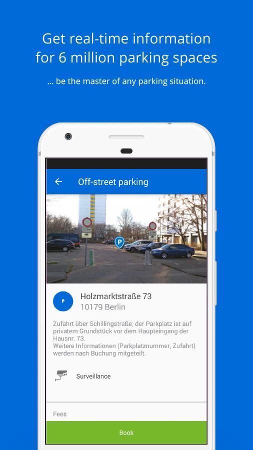 Parking with Parking App ParkU