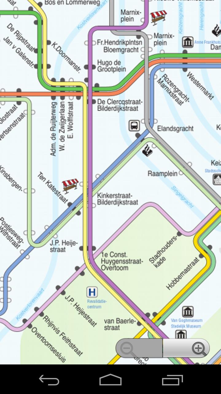 Amsterdam tram and subway