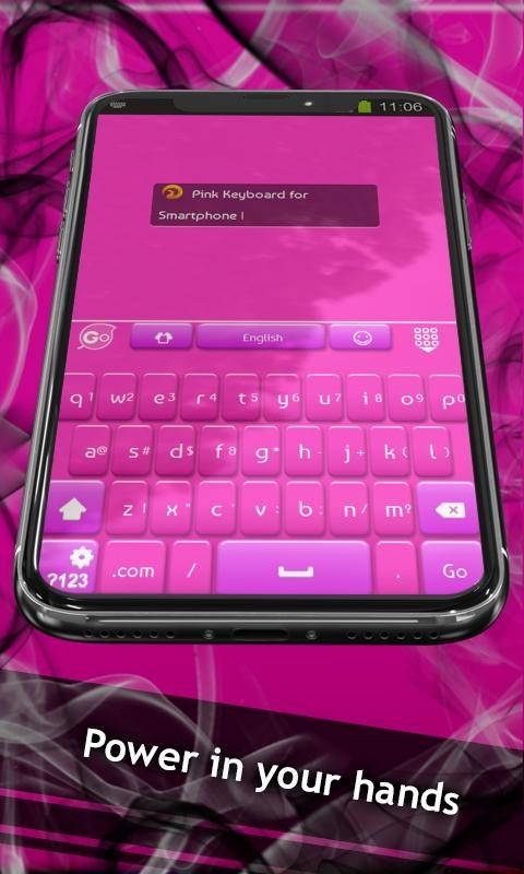 Pink Keyboard for Smartphone