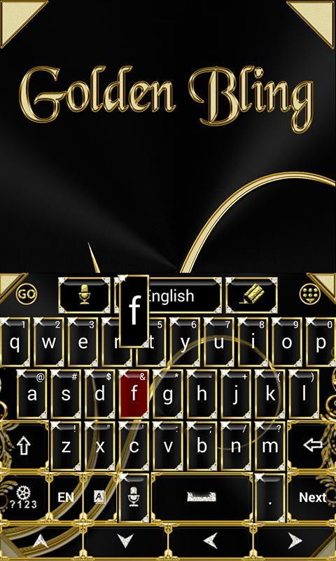 Black and Gold Keyboard Theme