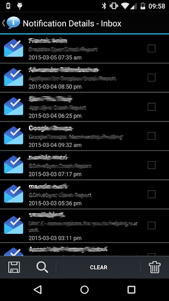 Notification History