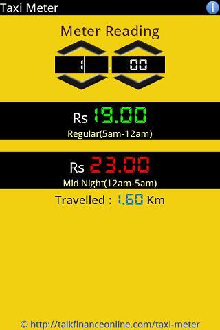 Mumbai Taxi Meter Latest Card