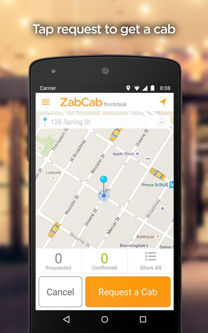 ZabCab Front Desk