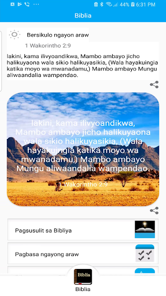 Bible in Swahili, Biblia Takat