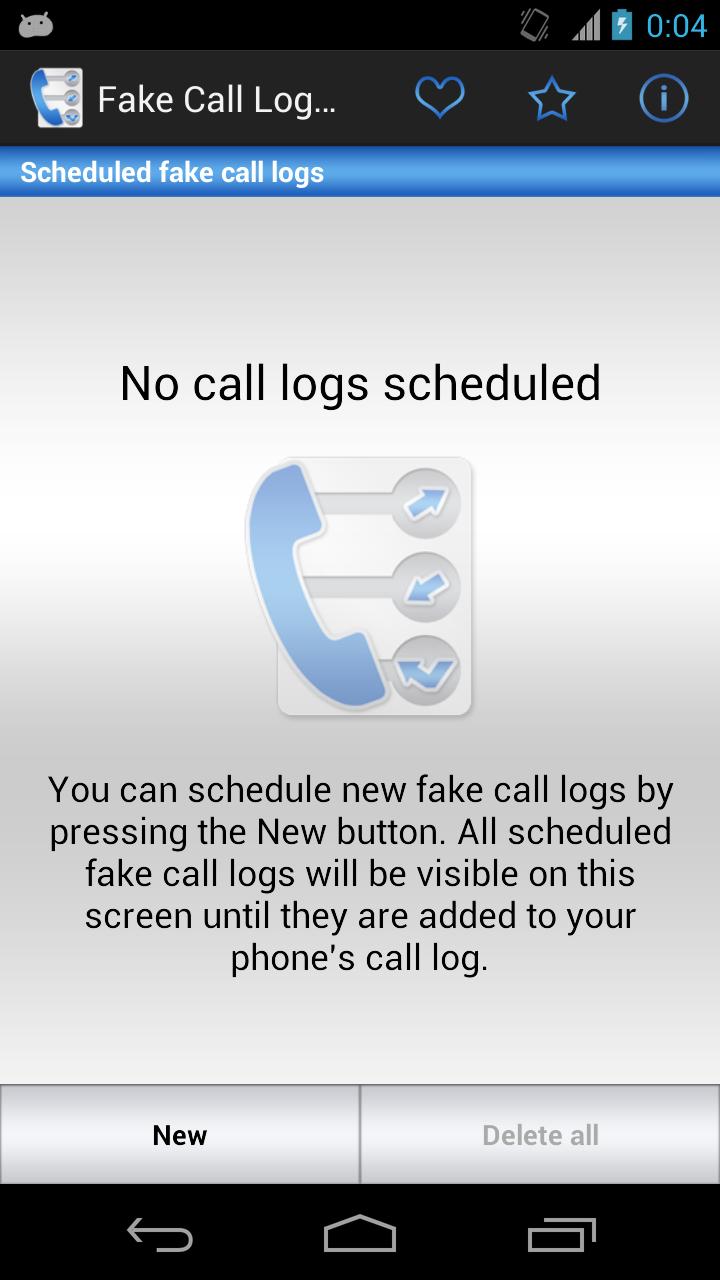 Fake Call Log