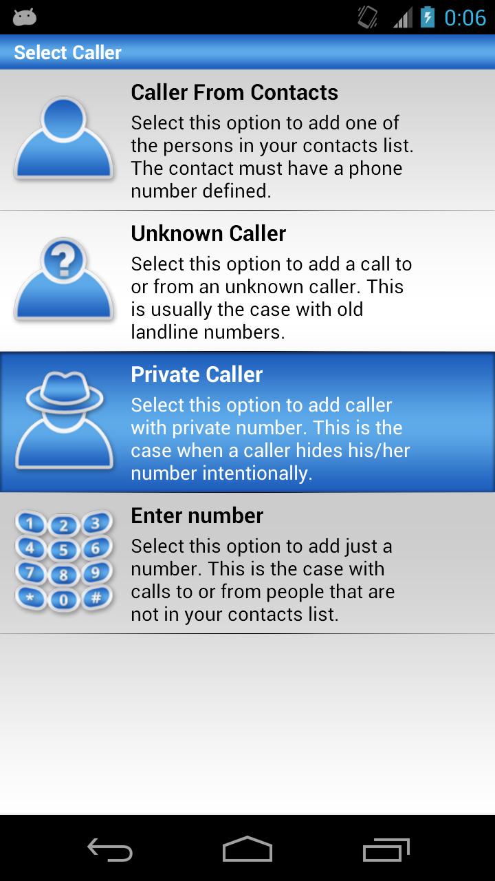 Fake Call Log