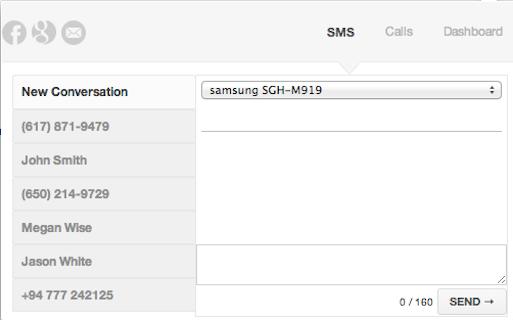 Deskphone - SMS on Desktop