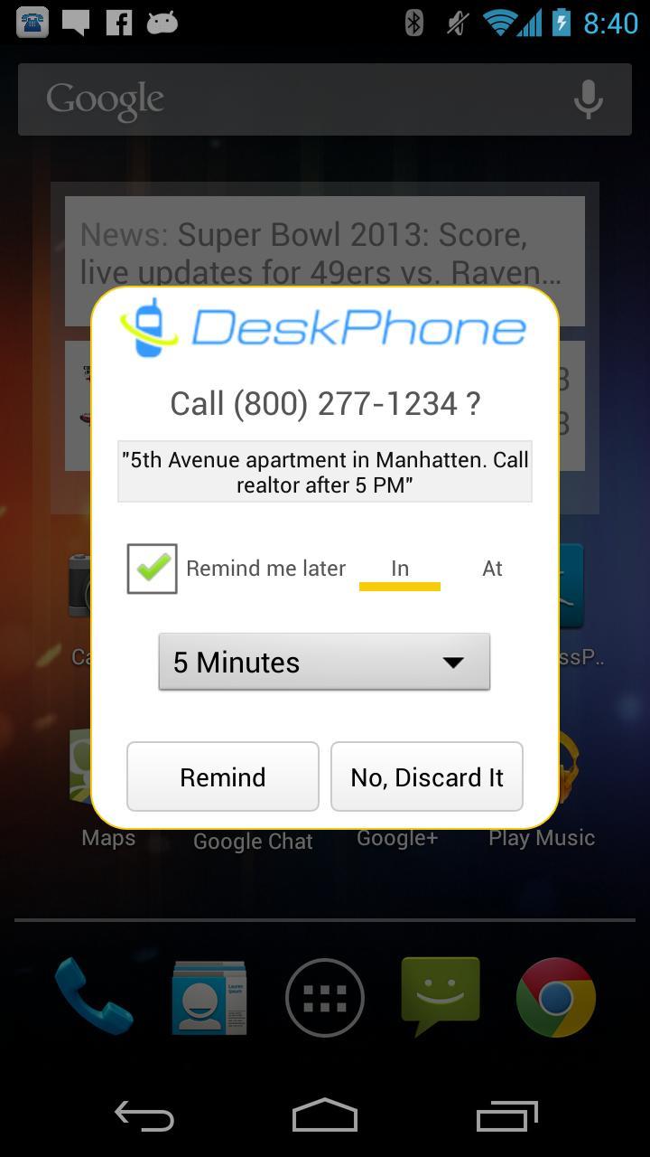 Deskphone - SMS on Desktop