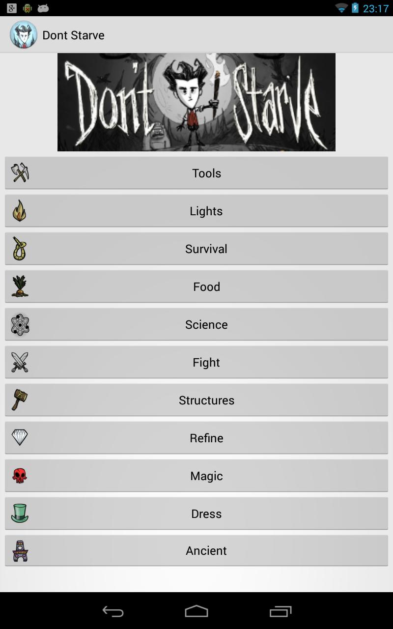 Don't Starve Crafting Guide