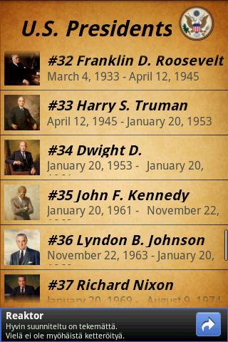 US Presidents