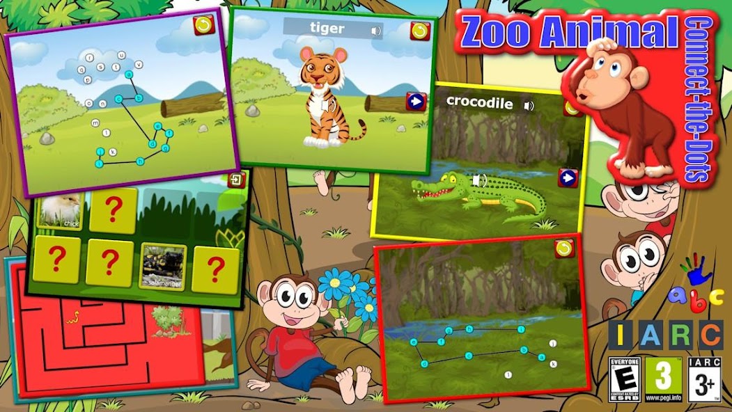 ABC Zoo Animal Connect Dots