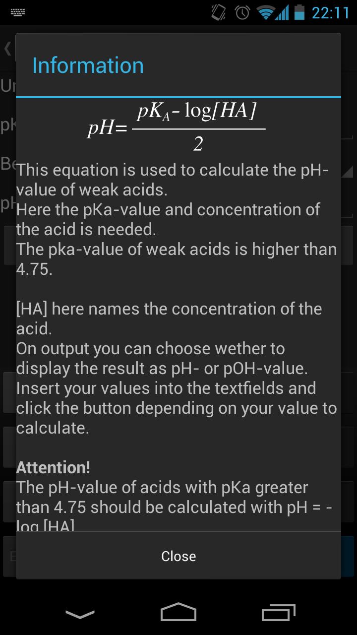 Chemistry Calculations