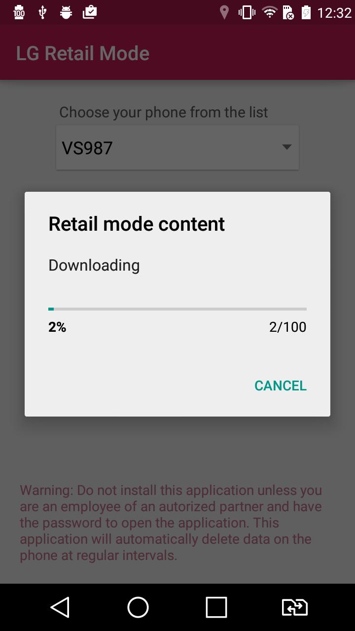 LG Retail Mode