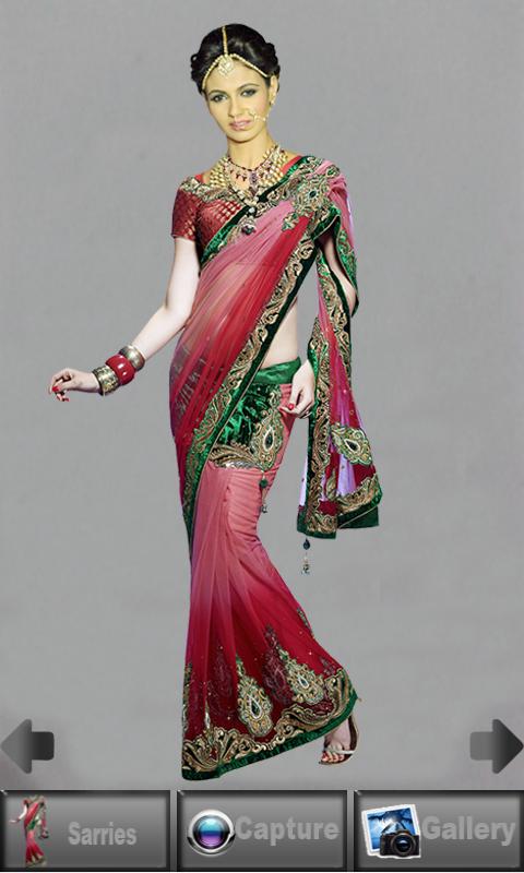 Woman saree suit style