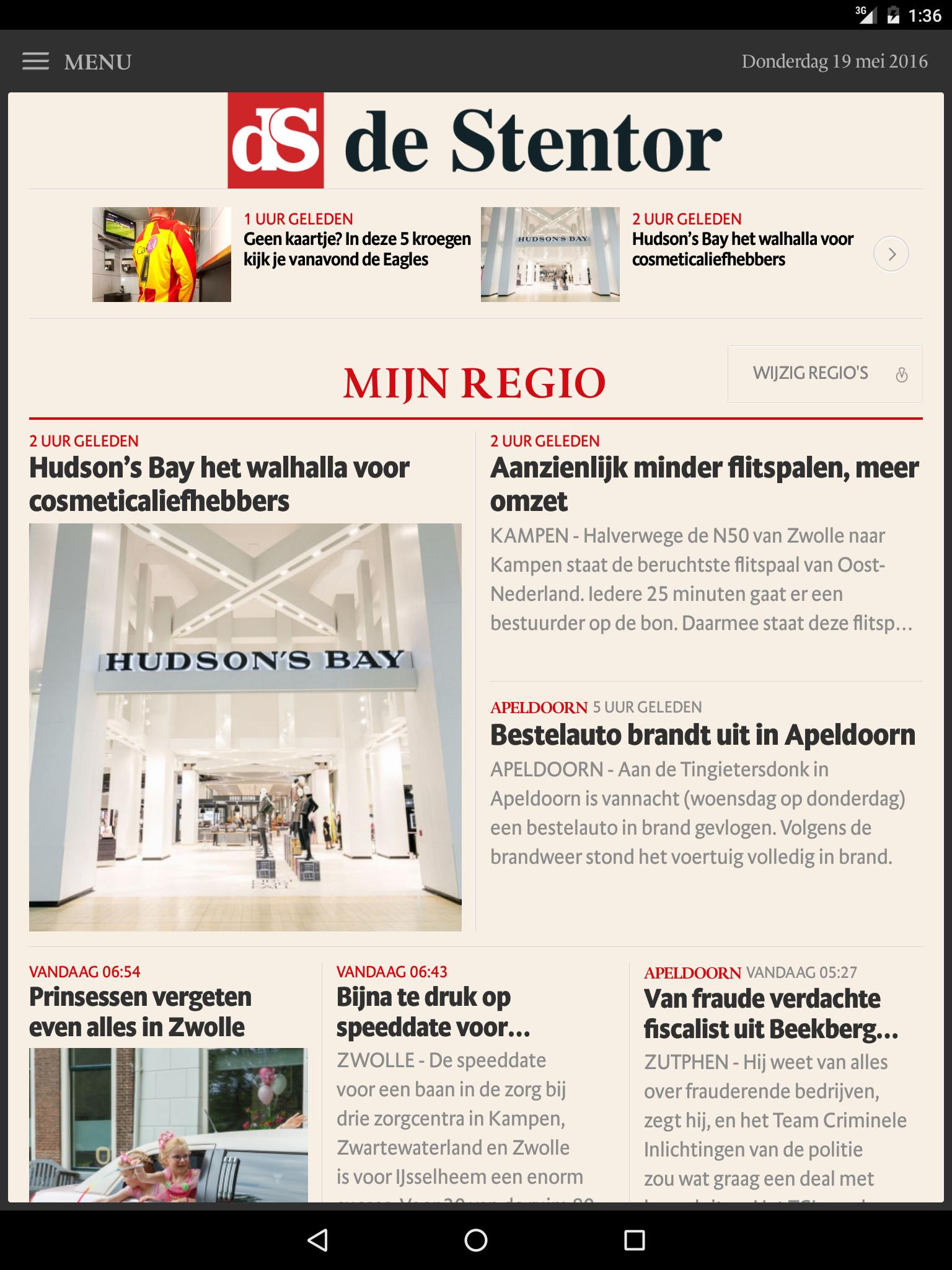 de Stentor voor Tablet