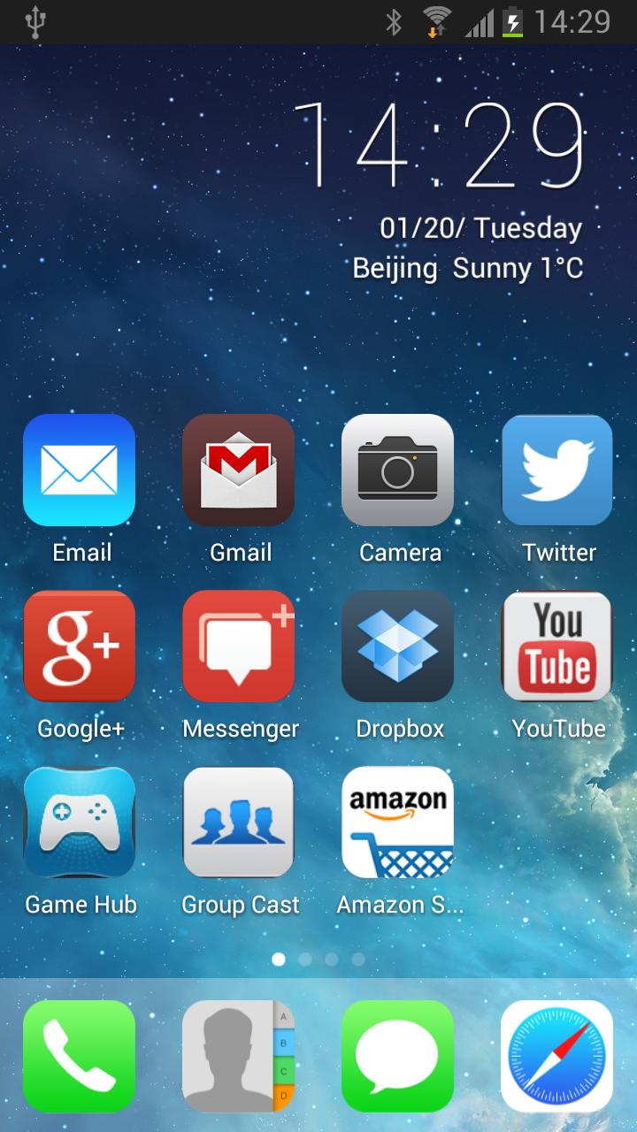 Sky Launcher Theme