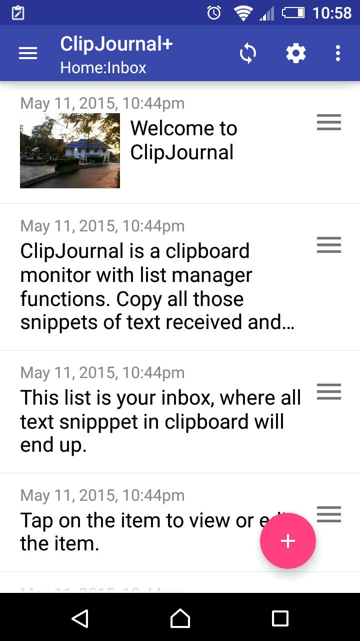 Clipboard Journal