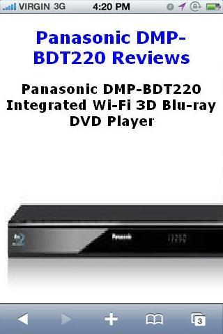 DMPBDT220 Bluray Player Review