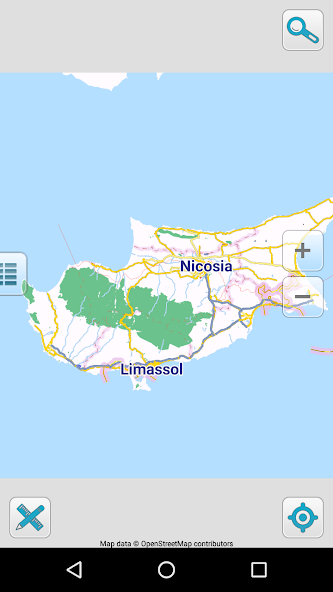 Map of Cyprus offline